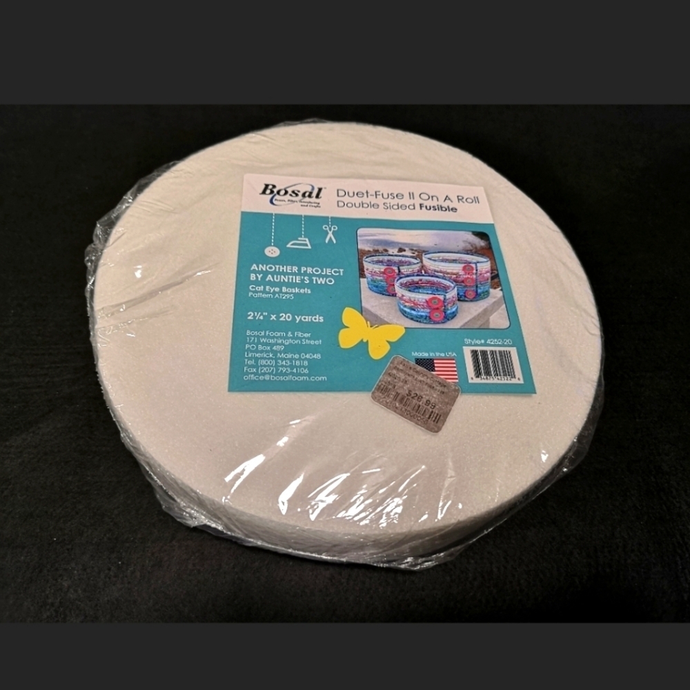Bosal Duet-Fuse II Double Sided Fusible Roll Batting